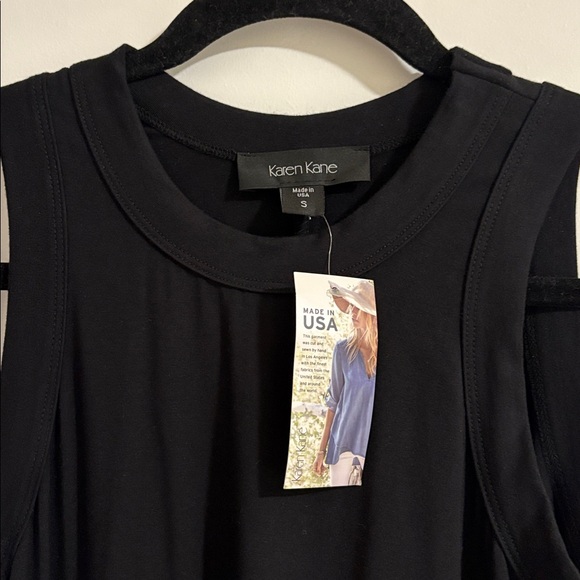 Karen Kane Lifestyle High Neck Black Sleeveless Dress Small - NWT Made in USA - Picture 4 of 7